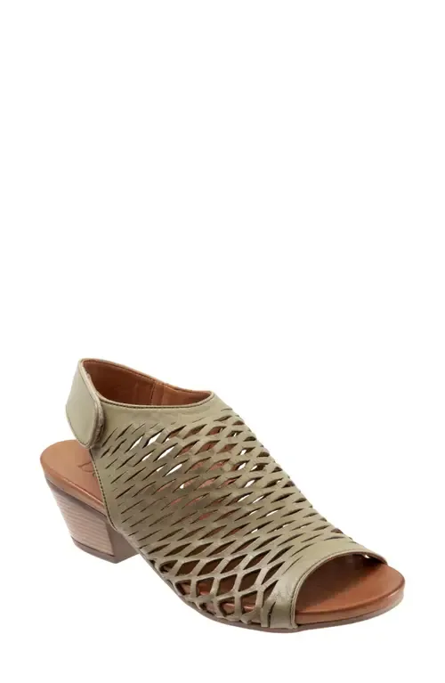 Lacey Slingback Sandal in Sage Leather by Bueno