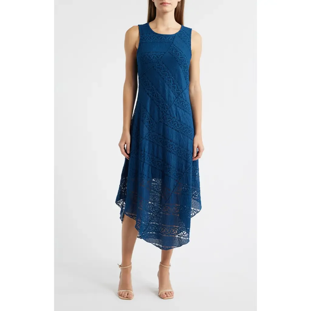 Ribbon Lace Sleeveless Maxi Dress by CITY BLUES