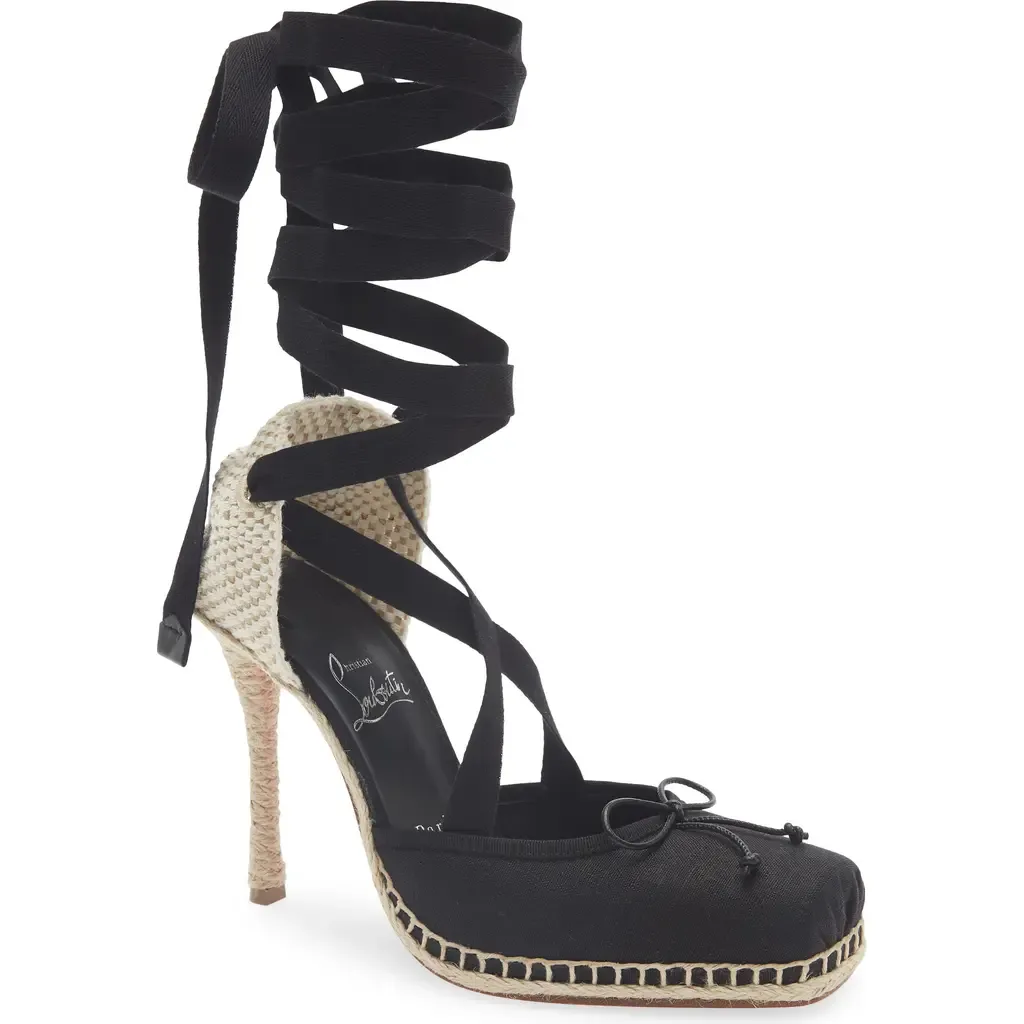 Cassiadrilla Ankle Wrap Espadrille Pump by Christian Louboutin