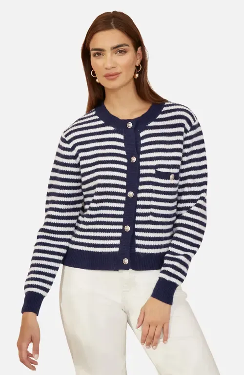 Long Sleeve Knit Relaxed Fit Cardigan by Yumi