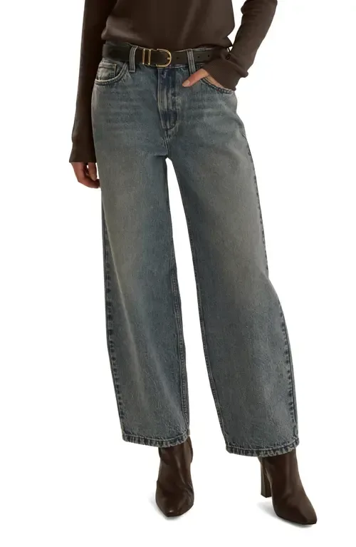 The Mercer Mid Rise Easy Straight Leg Jeans by Favorite Daughter