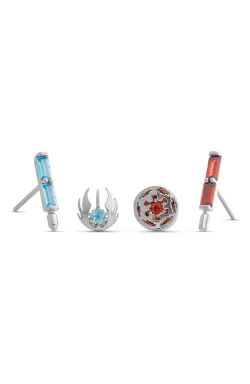 Star Wars™ Choose Your Side Set of 4 Mismatched Stud Earrings by Girls Crew
