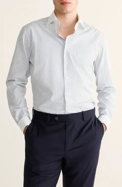 Slim Fit Cotton Button-Up Shirt by MANGO