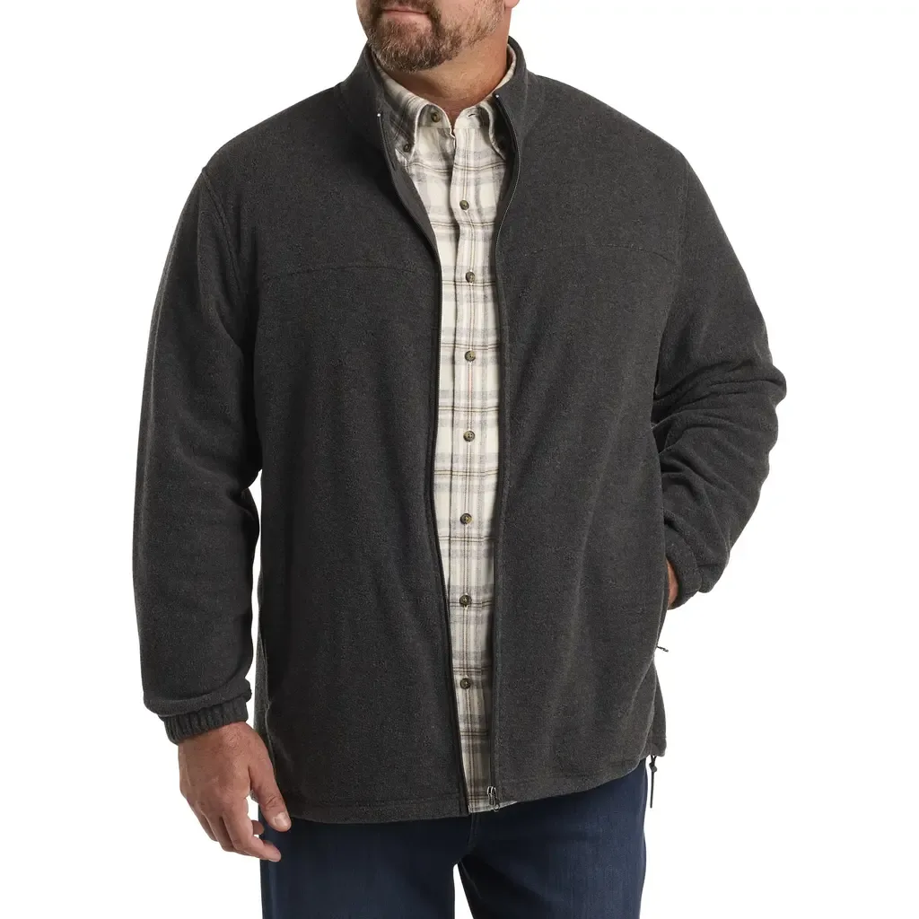 Full-Zip Polar Fleece Jacket by Harbor Bay by DXL