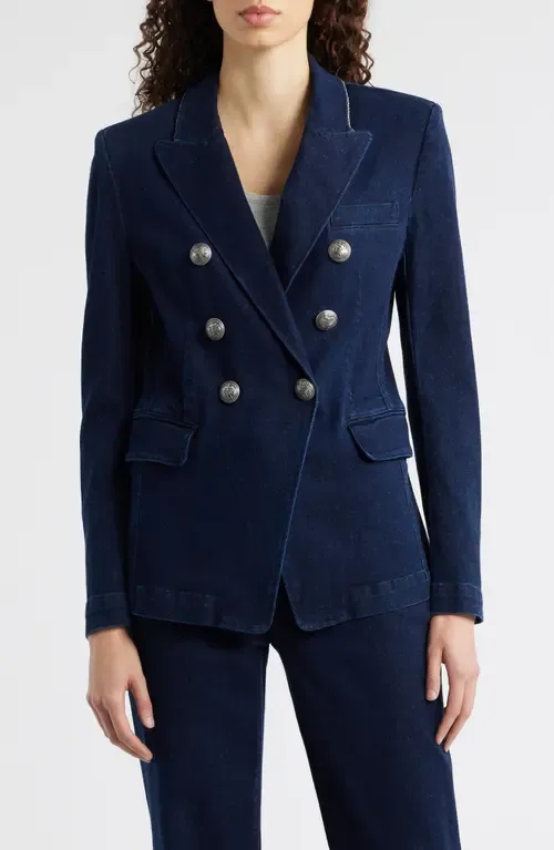 Cera Double Breasted Denim Jacket by KOBI HALPERIN