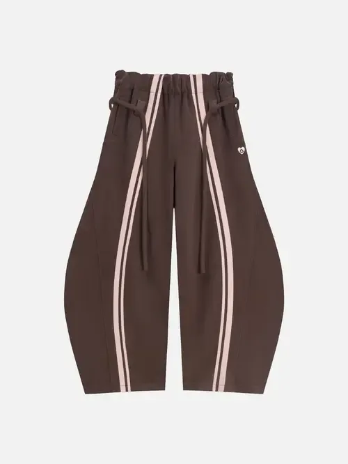 Stripe Super Baggy Barrel Sweatpants by AELFRIC EDEN