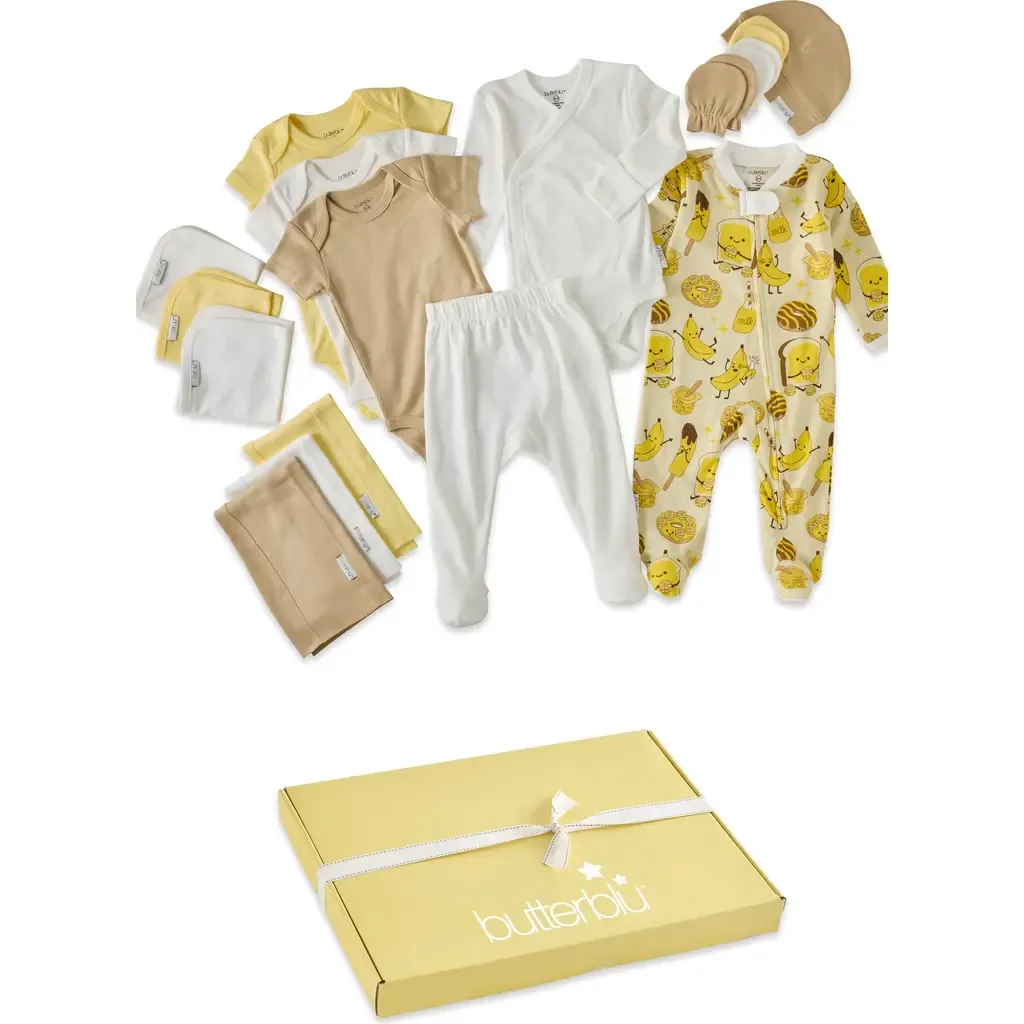 Sweet Beginnings 19-Piece Baby Gift Set in Peeling Good by BUTTERBLU