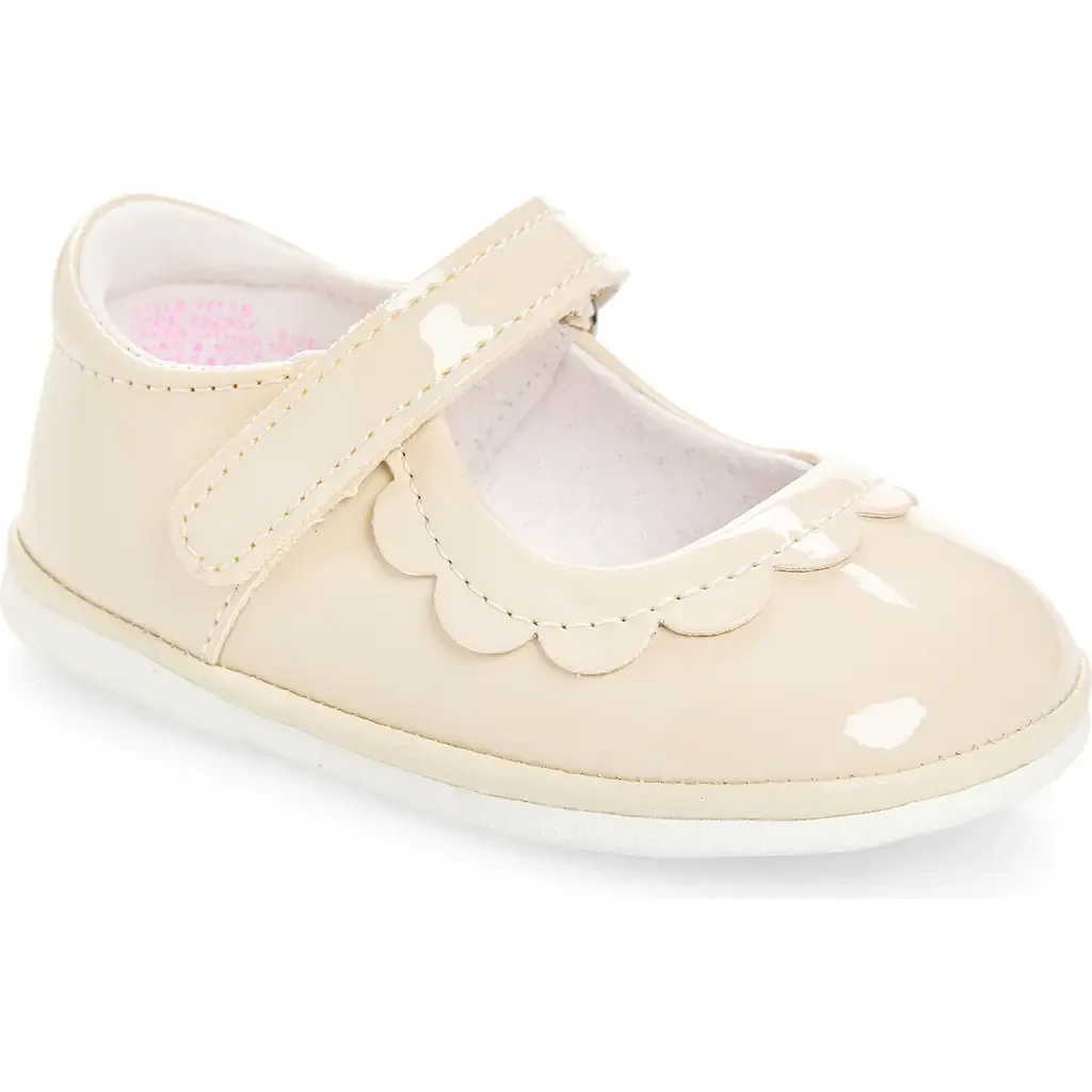 Juliette Petal Mary Jane in Patent Cream by L'AMOUR