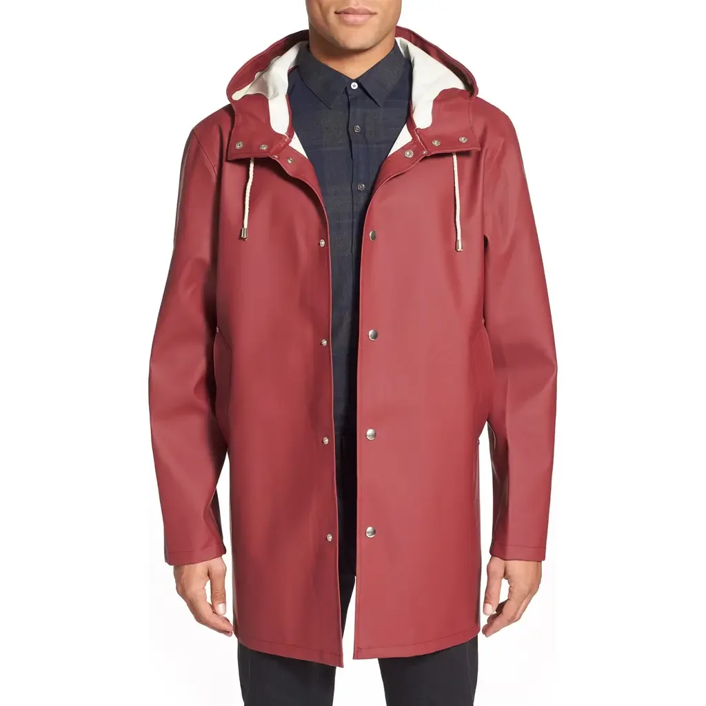 Stockholm Long Sleeve Hooded Raincoat by Stutterheim