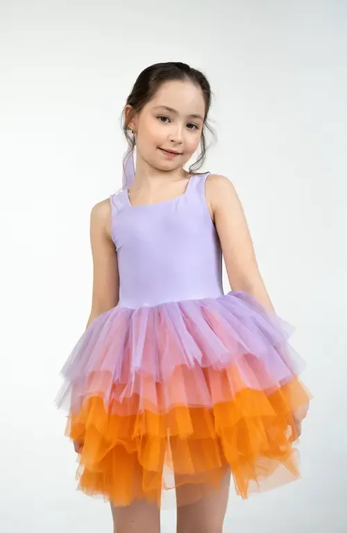 Sleeveless Fluffy Tutu Dress by Mini Celebrities
