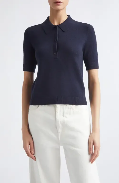 Cashmere & Organic Cotton Jersey Polo by Maria McManus