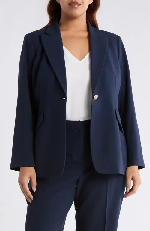 One-Button Jacket by Tahari ASL