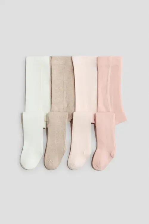 4-Pack Fine-Knit Tights by H&M