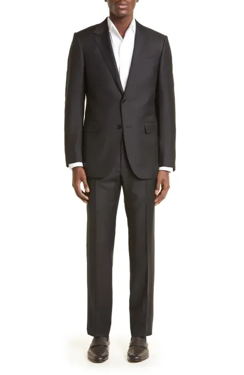 Trofeo Solid Wool Suit by ZEGNA