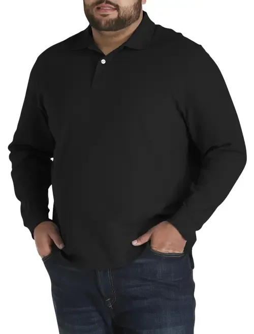 Honeycomb Piqué Polo Shirt by Harbor Bay by DXL
