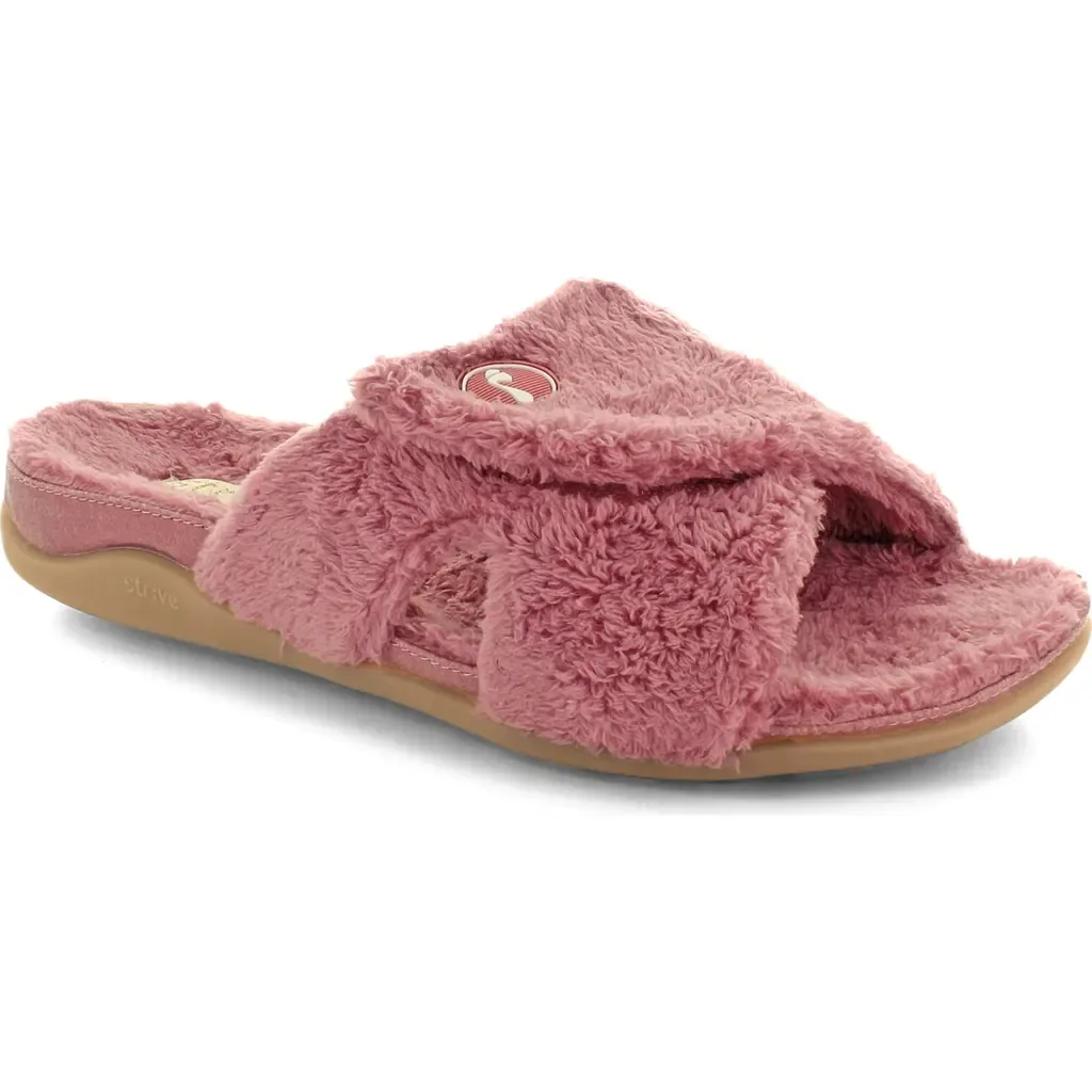 Zoey Faux Fur Slipper by STRIVE