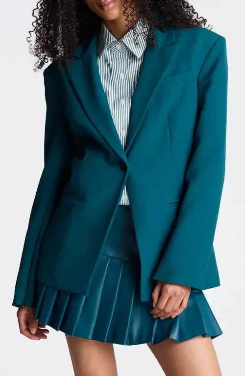 Slim One-Button Blazer by Kenneth Cole