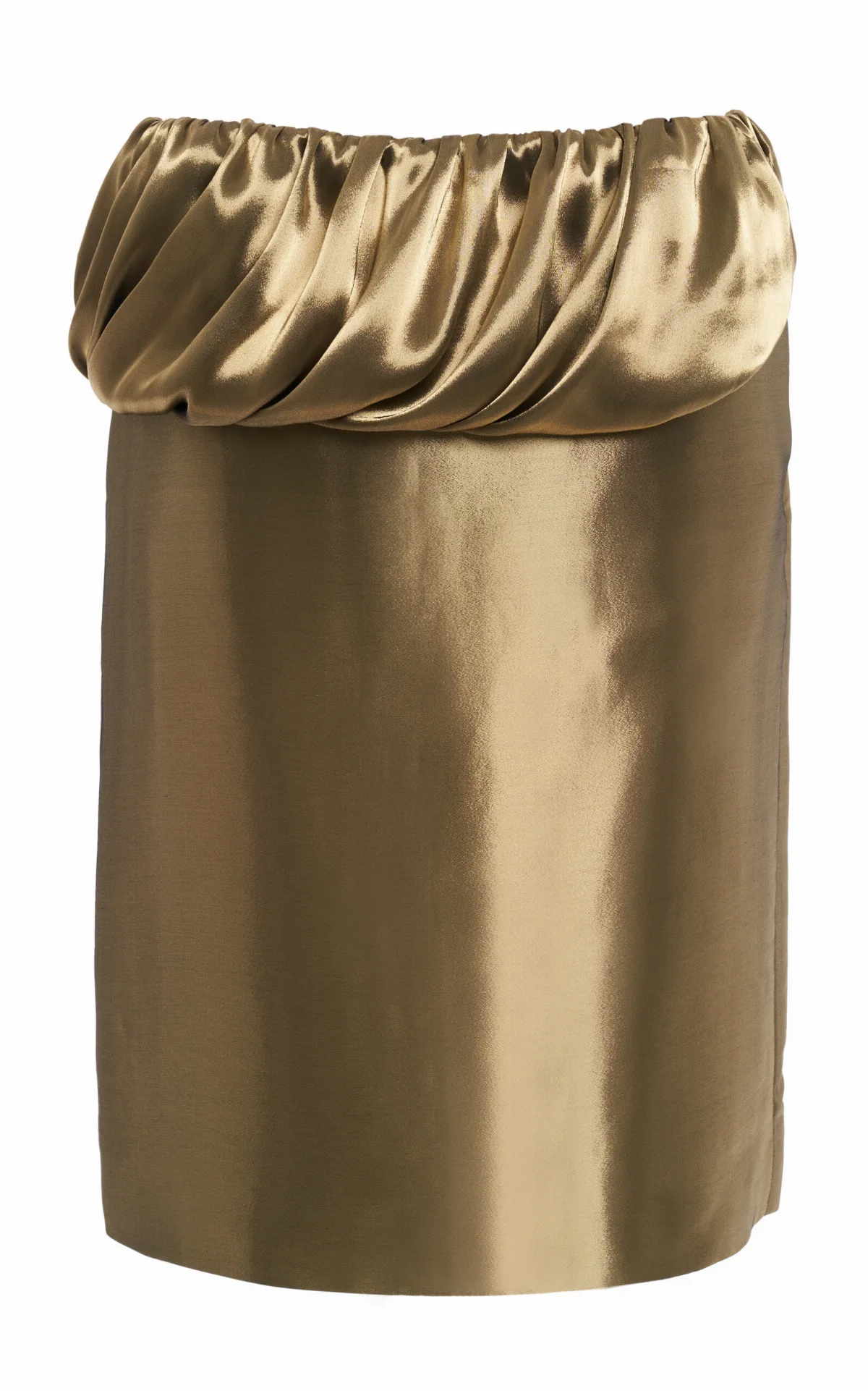 Metallic Lamé Midi Skirt by Ferragamo