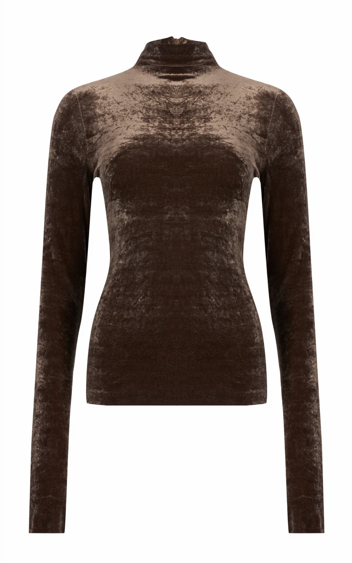 Ilene Turtleneck Velvet Top by Ralph Lauren