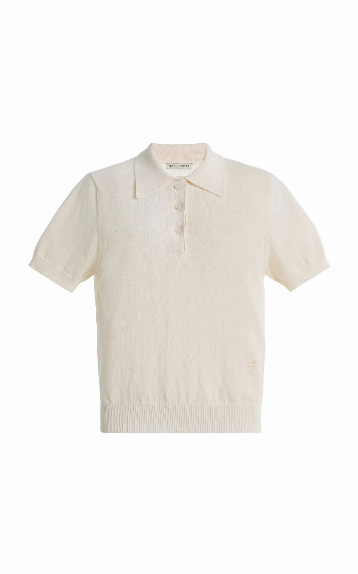 Court Cotton Crepe Polo Shirt