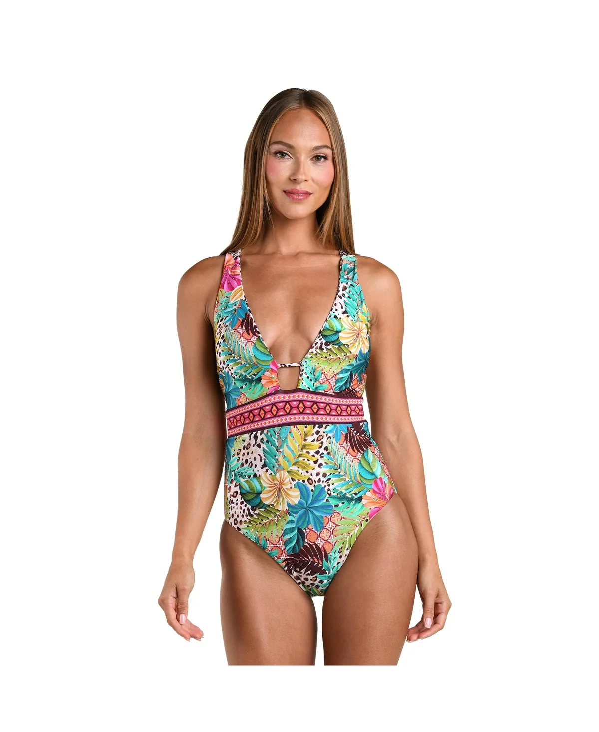 Paradise Heat Reversible V Plunge One Piece by Sunshine 79