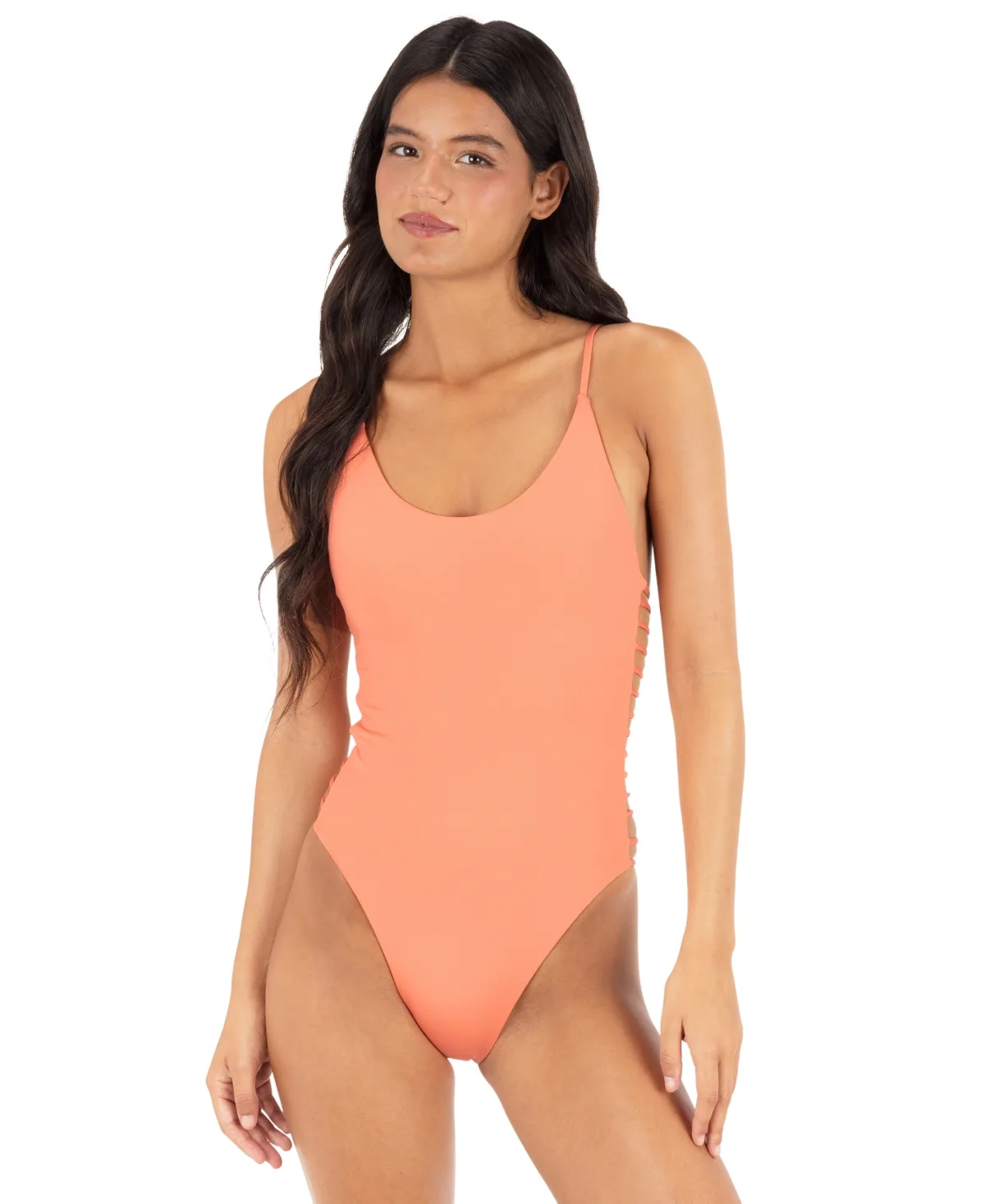 Solid Cutout One-Piece Swimsuit by Hurley
