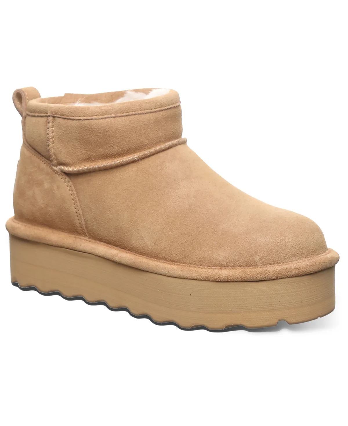 Retro Shorty Platform Pull-On Ankle Boots by Bearpaw