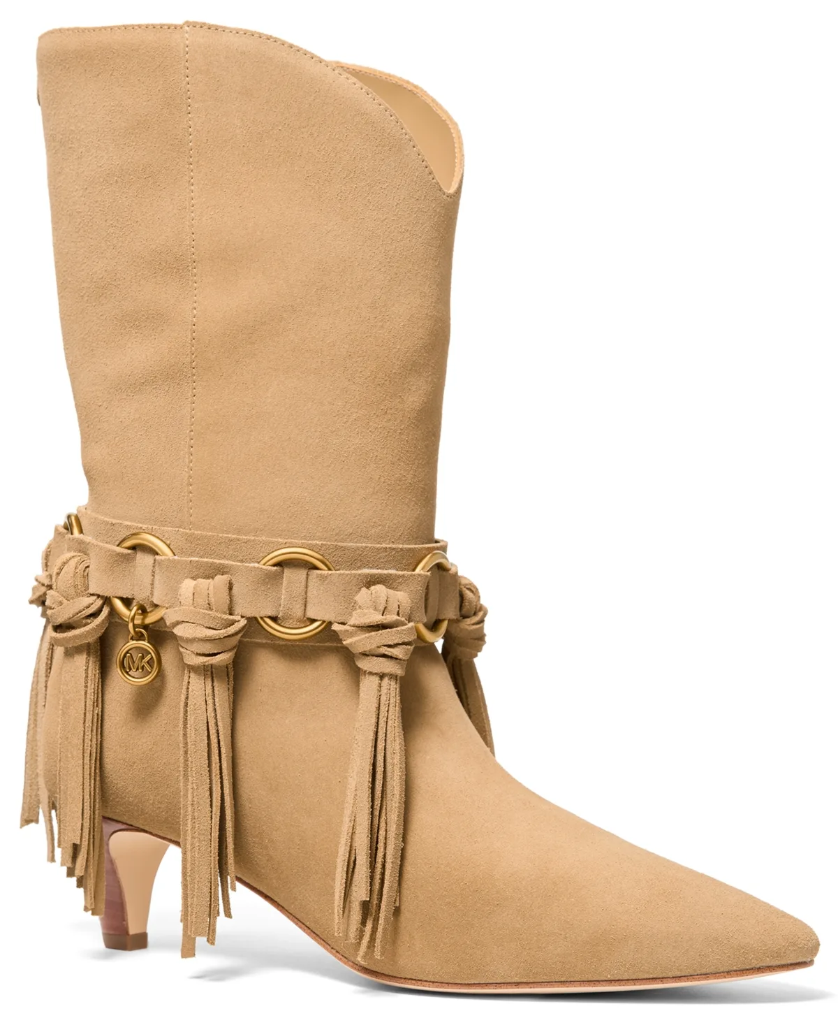 Michael Kors Daniela Fringe Slip-On Boots by Michael Kors