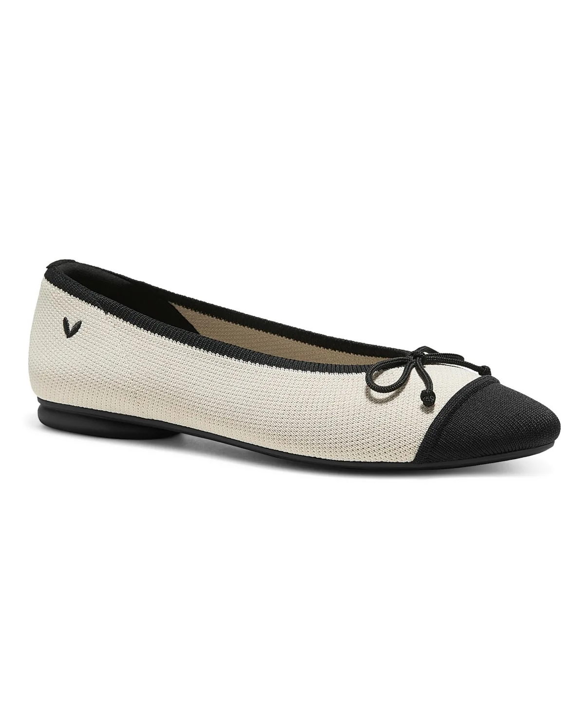 Tiana Almond-Toe Bow Flats by Vivaia