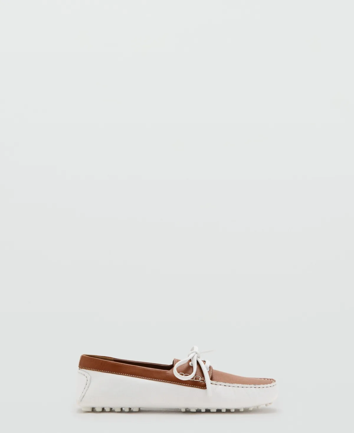 Multicolor Leather Boat Shoes by Mango