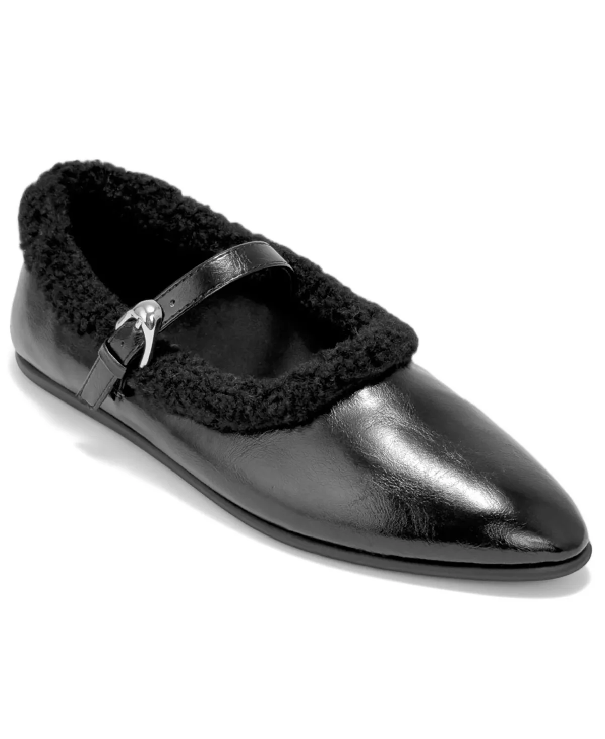 Petra Fur Mary Jane Flats by Aerosoles