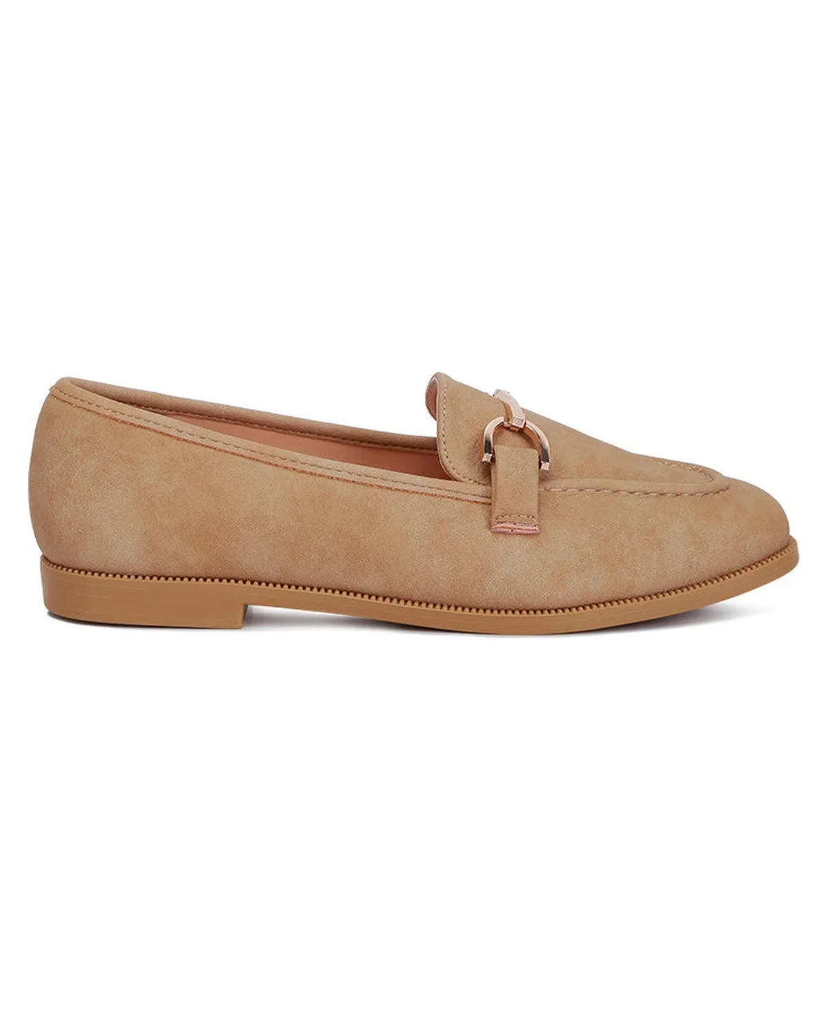 Jagger Horsebit Detail Flat Loafers by London Rag