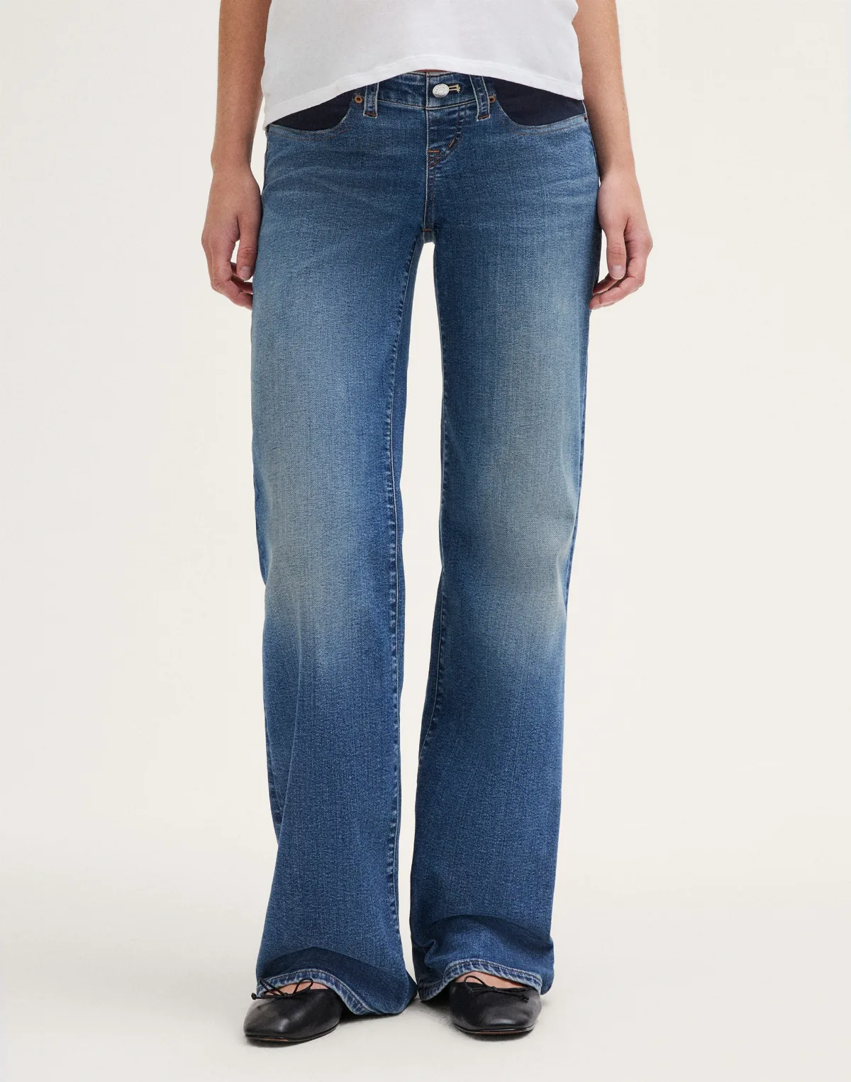 The Maternity Wide-Leg Jean by MW