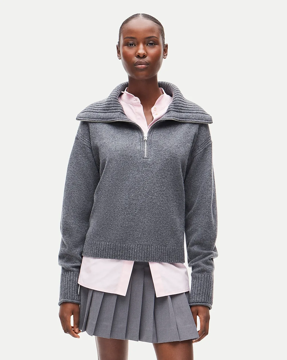 Cashmere Quarter-Zip Sweater