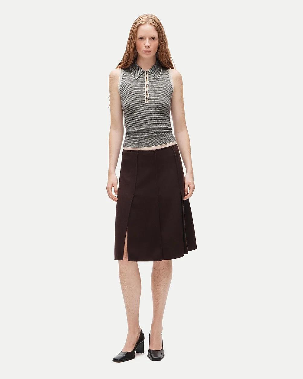 Eckhaus Latta x J.Crew Paneled Wool-Blend Skirt by J.Crew