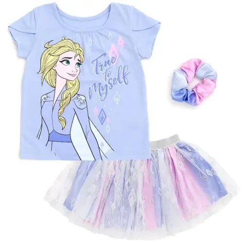 Princess T-Shirt and Tutu Skirt Set with Scrunchie by Disney