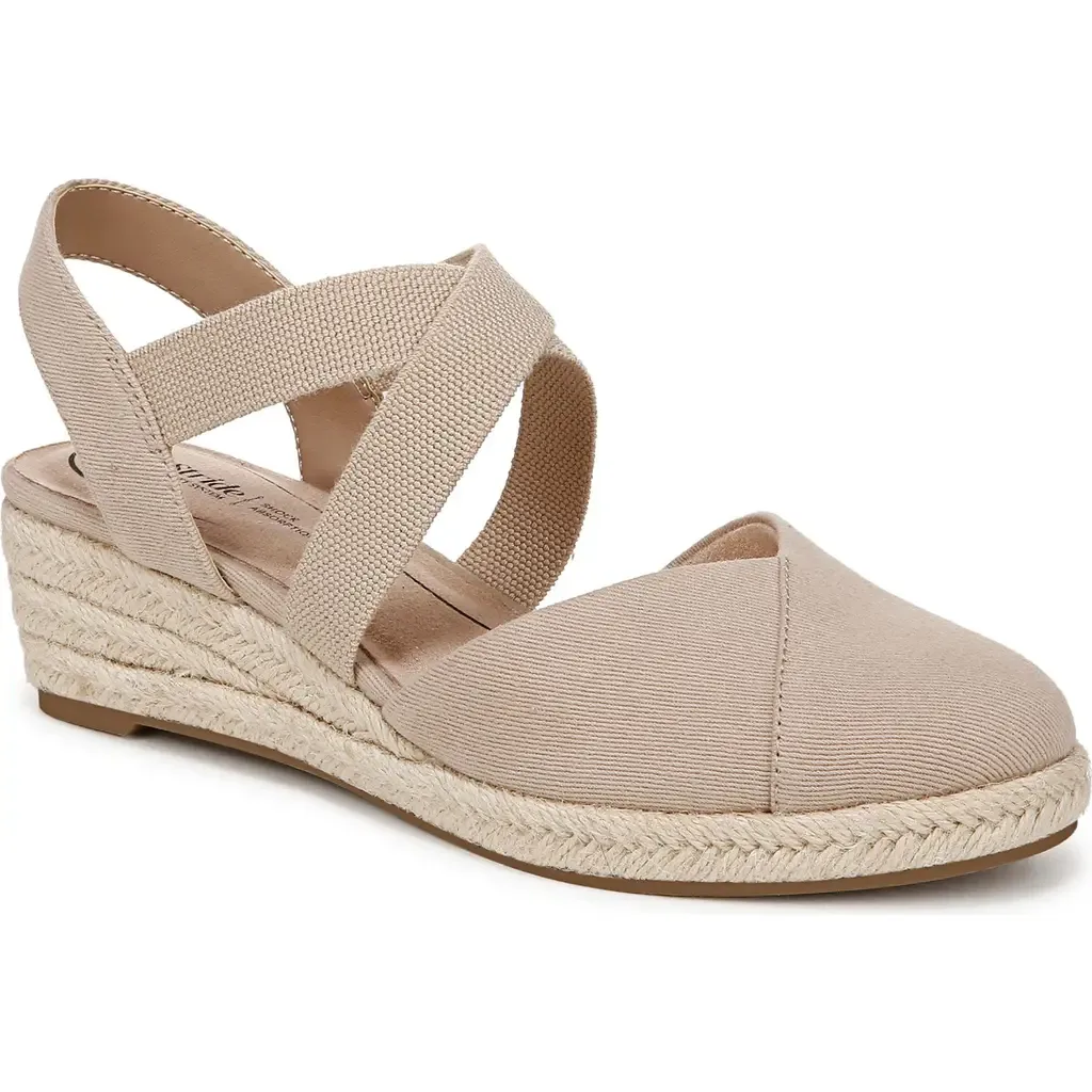 Kimball Slingback Espadrille Platform Wedge by LifeStride