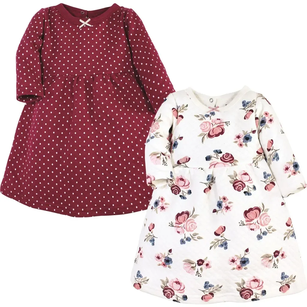 Two-Piece Set of Long-Sleeve Dresses by Hudson Baby