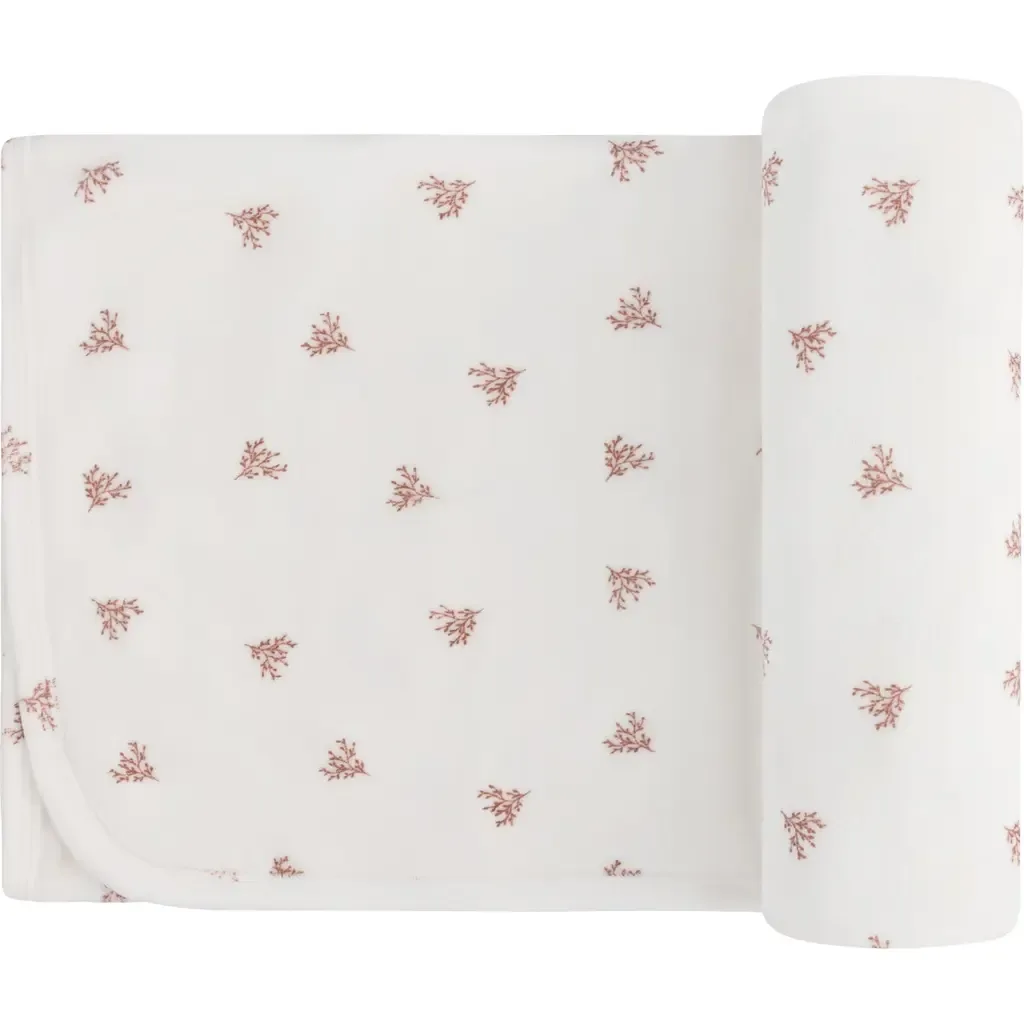 Velour Leaf Pattern Collection - Blanket by Ely's & Co.