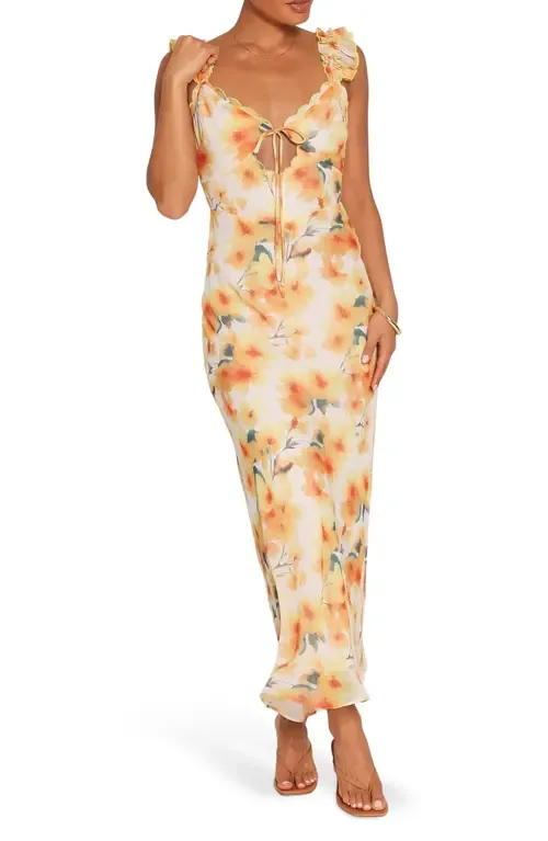 Jean Scallop Maxi Dress