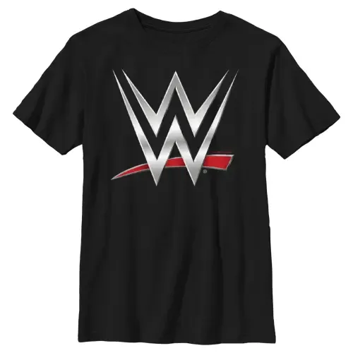 Chrome Logo Graphic Short Sleeve T-Shirt by WWE