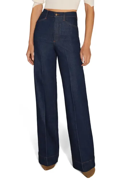 The Mischa Shortie Super High Waist Wide Leg Jeans by Favorite Daughter