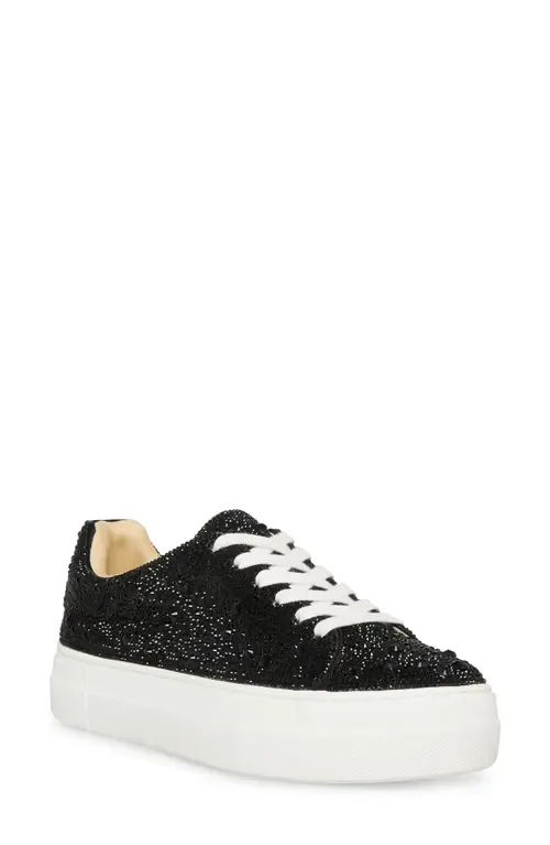 Sidny Crystal Pavé Platform Sneaker by Betsey Johnson