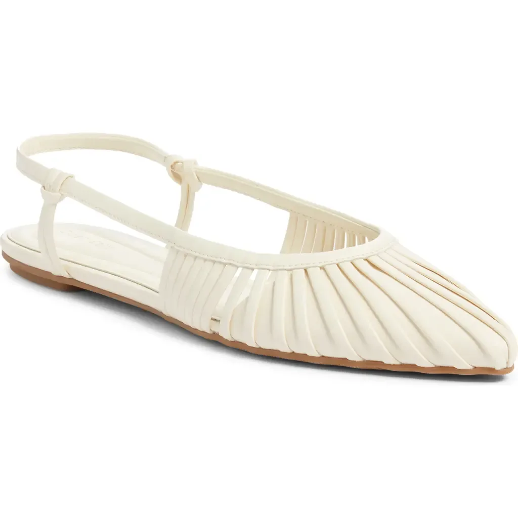 Kaira Woven Slingback Flat by Open Edit