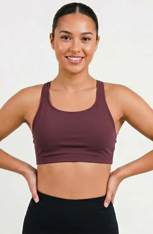 Racerback Swim Bra with Removable Cups by Calypsa