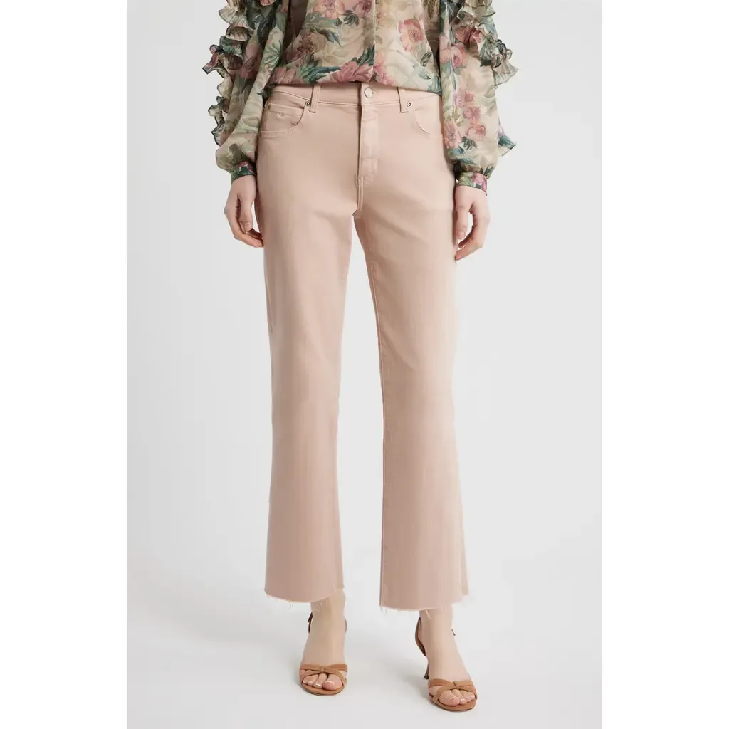 Mika High Waist Raw Hem Pants by KOBI HALPERIN