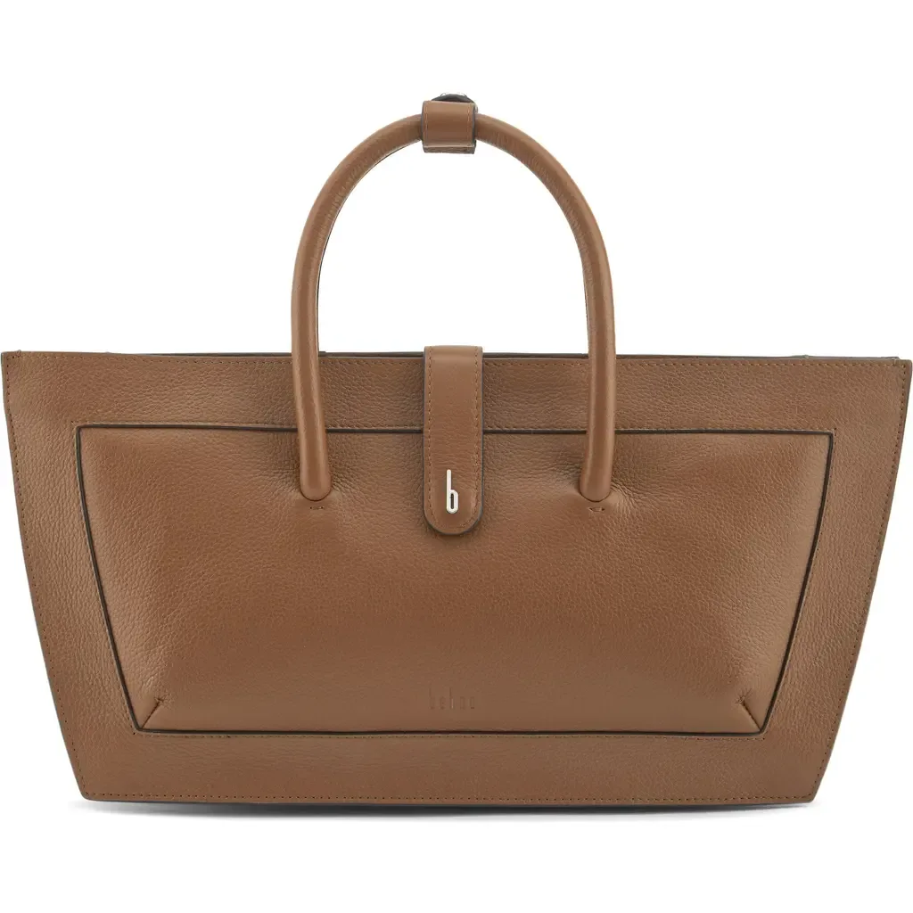 Frida Leather Baguette Top Handle Bag by behno