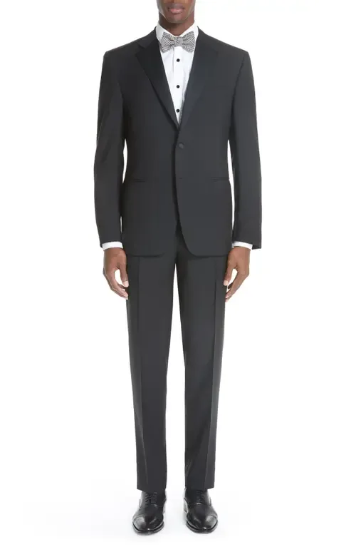 Classic Fit Wool & Mohair Tuxedo by Canali