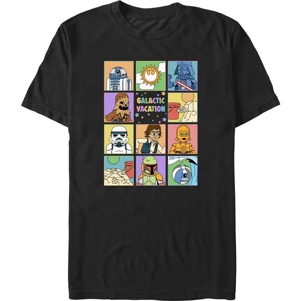 Galactic Vacation Short Sleeve Graphic T-Shirt by Star Wars