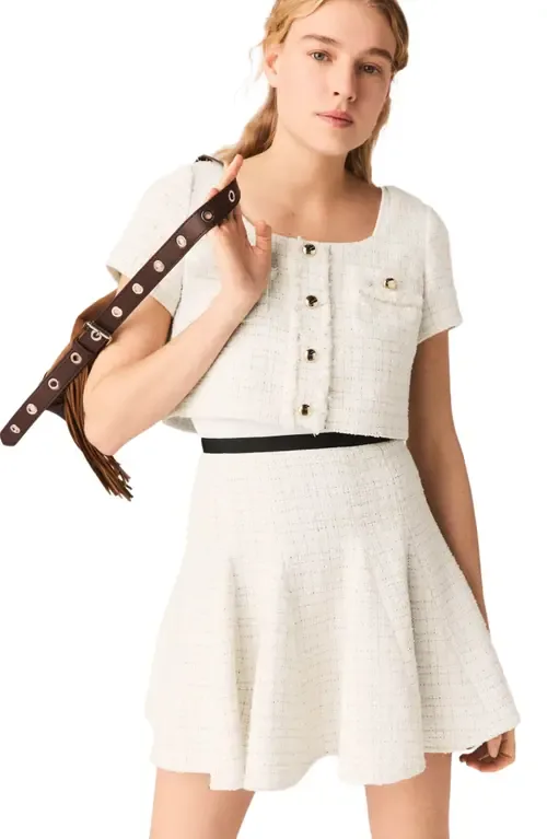 2-In-1 Tweed Dress by maje
